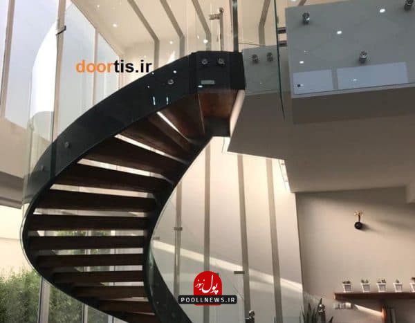 نرده شیشه ای راه پله