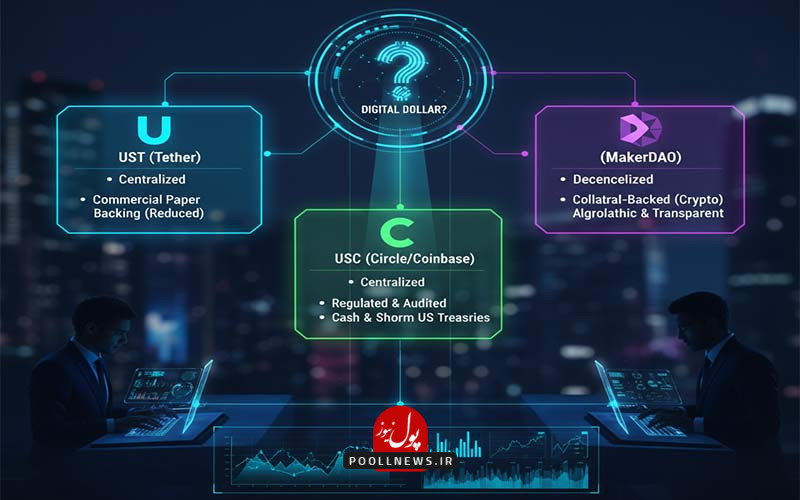مقایسه USDT، USDC و DAI از ابعاد مختلف