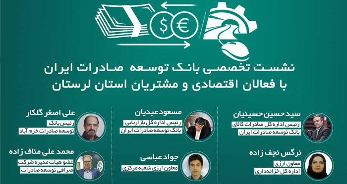 معرفی خدمات بانک توسعه صادرات به فعالان اقتصادی لرستان