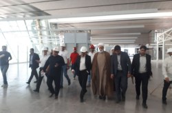 بازدید امام جمعه کیش از پایانه مسافری فرودگاه کیش