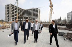 بازدید مدیرعامل سازمان منطقه آزاد کیش از مراحل ساخت بزرگترین شهربازی کشور