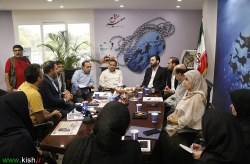 بازدید مهدی کشاورز از روند برنامه ریزی و اقدامات انجام شده در کنگره ملی شهدای غواص