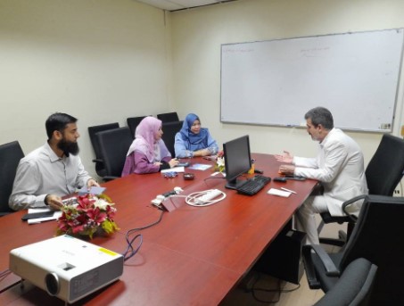 دیدار رئیس پژوهشكده بیمه با معاون دانشكده اقتصاد و مدیریت دانشگاه بین المللی اسلامی مالزی