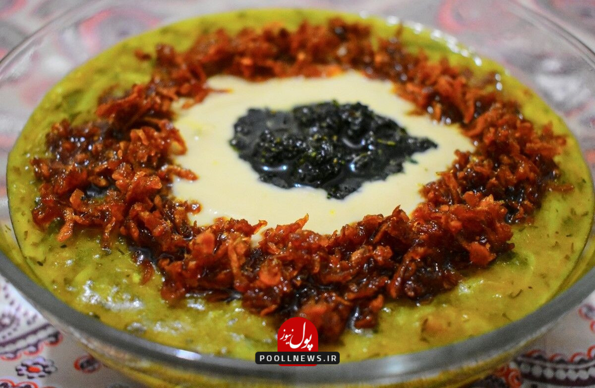 آش لری - طرز تهیه آش ترخینه
