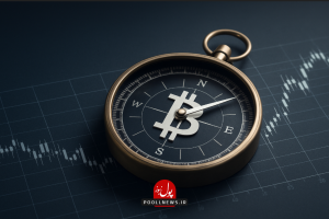 تصویری از یک ساعت بر روی یک چارت ارز دیجیتال