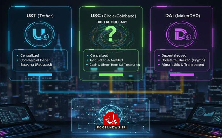 دلار دیجیتال چیست؟ مقایسه USDT، USDC و DAI